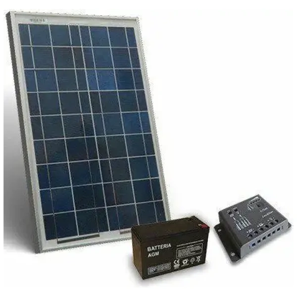 Kit Solare 12V Pannello Fotovoltaico - Salento Docce